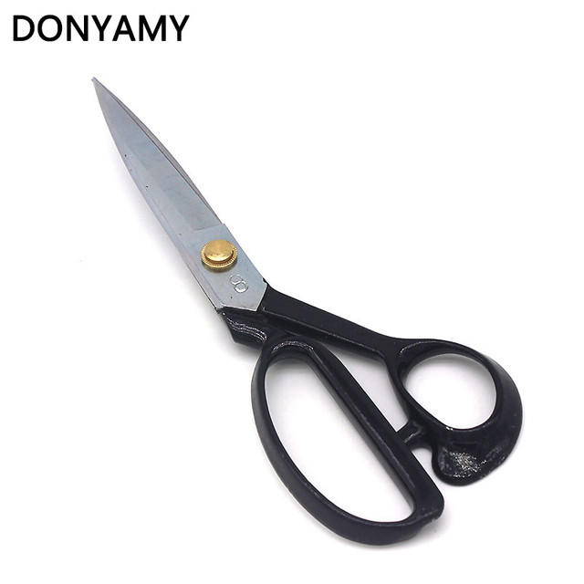 DONYAMY Professional Sewing Scissors Tailor Scissors For Fabric Cutting  Exquisite Steel Dressmaker Shears Black 21.5cmx7cm 1PC - AliExpress